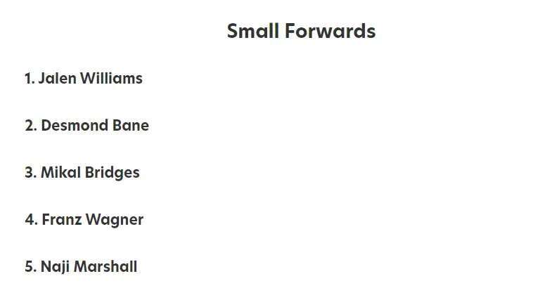 第一, 号位 第一, 号位